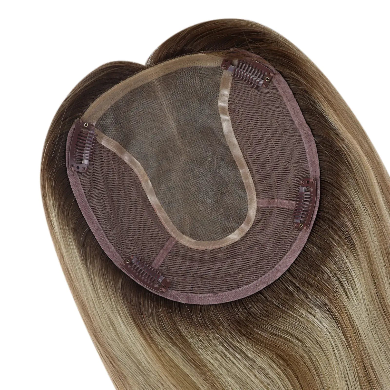 balayage_virgin_human_hair_topper_for_thin_hair