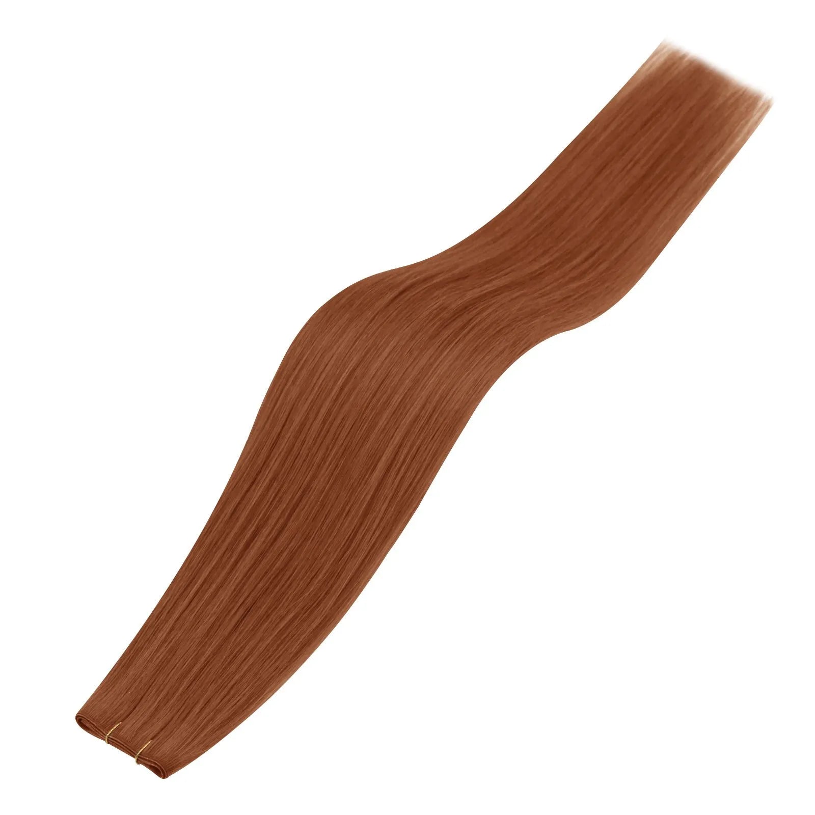 copper red seamless butterfly weft hair extensions