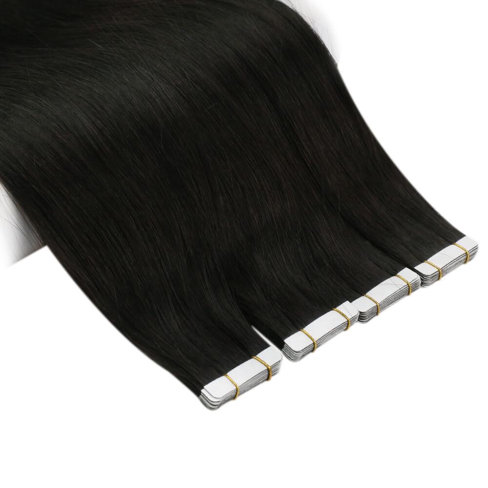real seamless tape in healthy straight virgin human hair 
