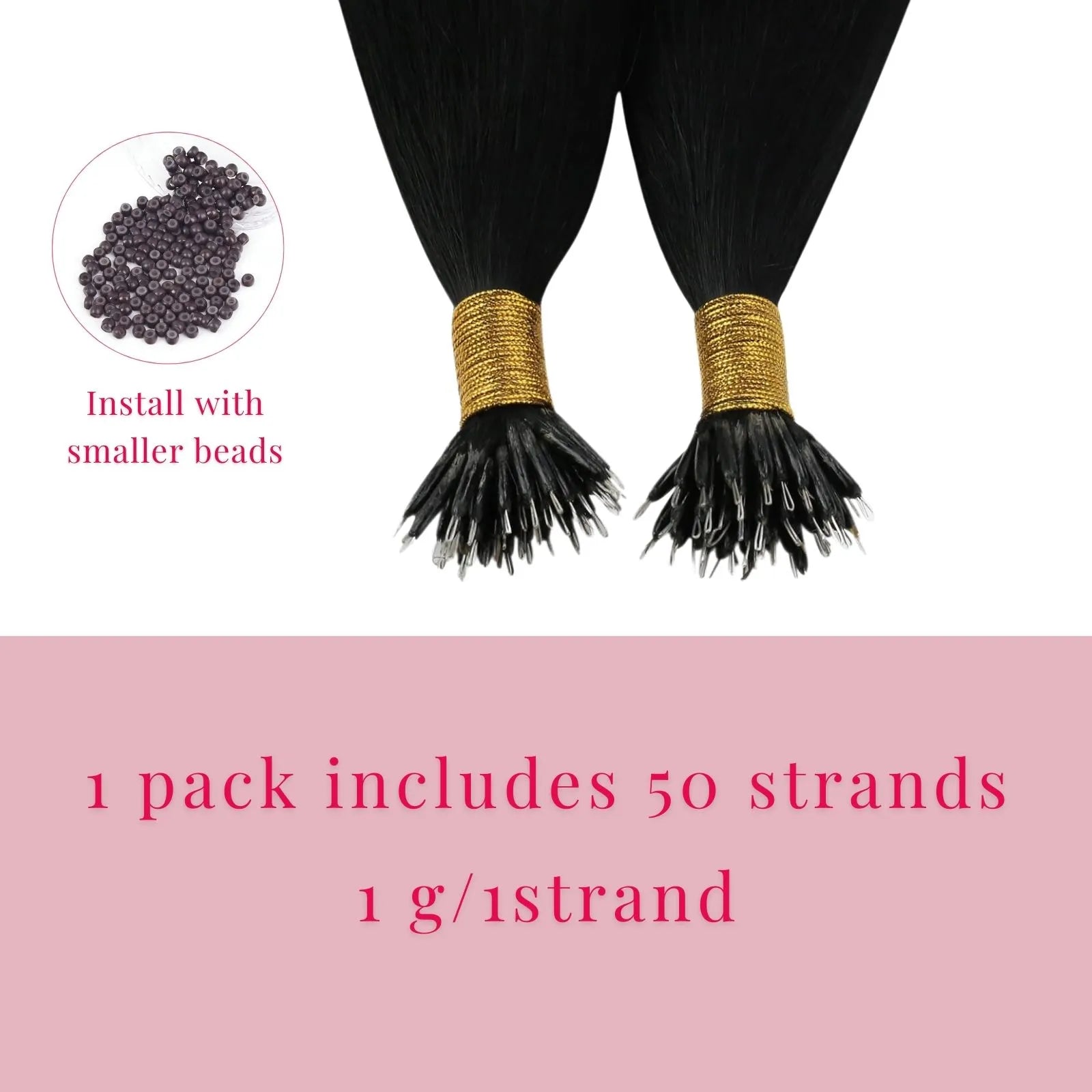 nano ring human hair extensions black hair