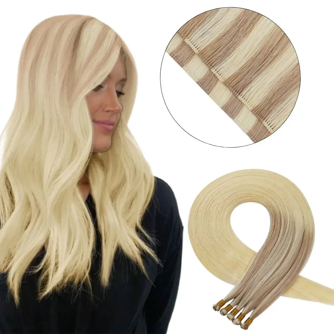 cuticle virgin hair bundles handmade weft for women