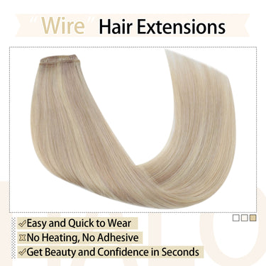 invisible hair extensions fish wire