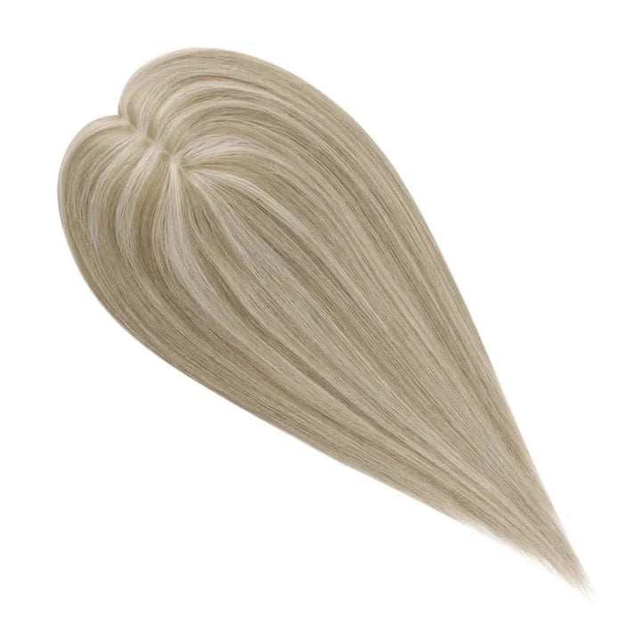 [Pre-sale] Best Virgin Fishnet Human Hair Topper Highlight Blonde Mix Brown #P8/60