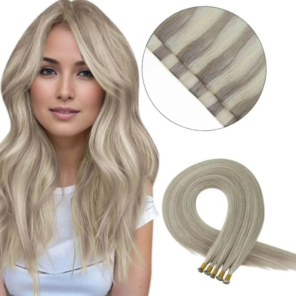 handmade hair weft highlight blonde virgin human hair