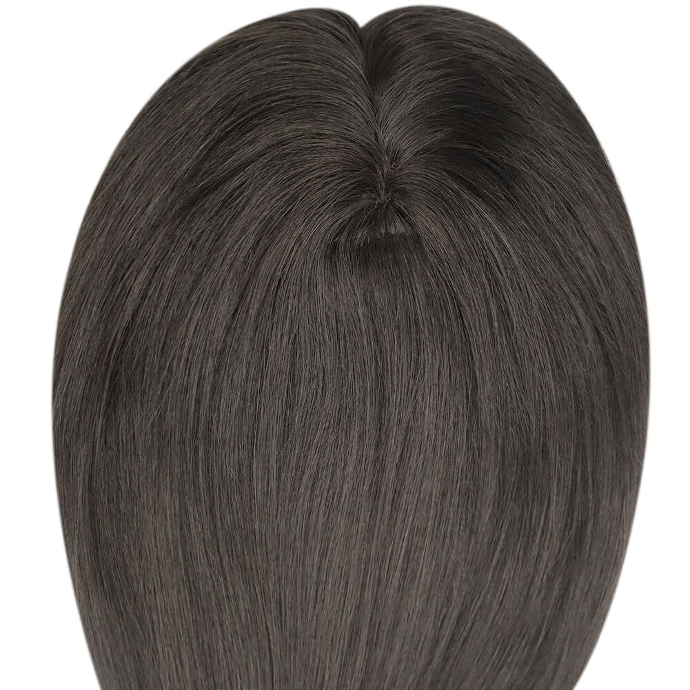 Topper Hair Pieces 100% Human Hair Off Black #1b-3*5 inch |Youngsee