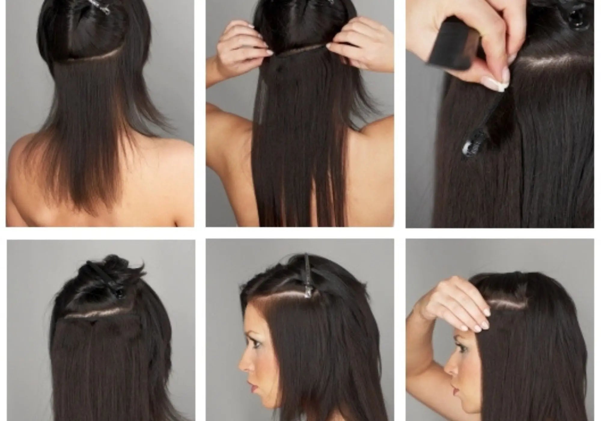 how to apply clip in hair extensions?