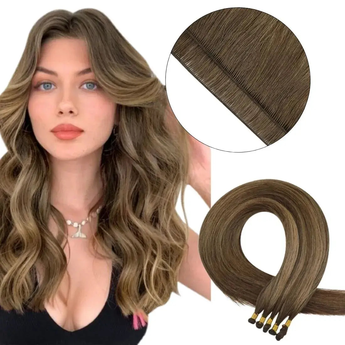 human hair bundles balayage darkest brown