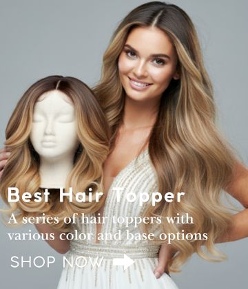 human hair topper