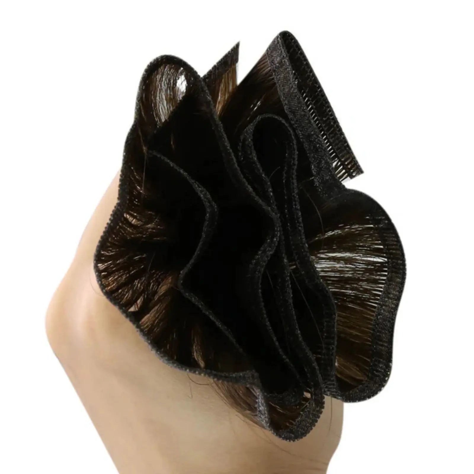 balayage brown virgin flat silk weft hair extensions