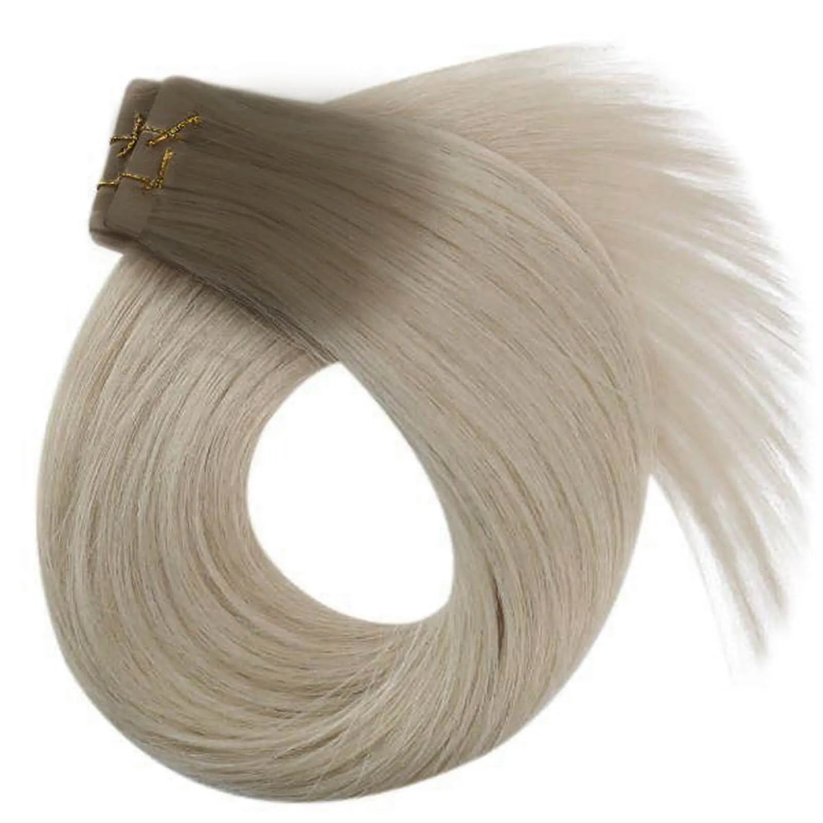 Invisible Injection Tape Hair Extensions Virgin Human Hair Smoky Ash Brown