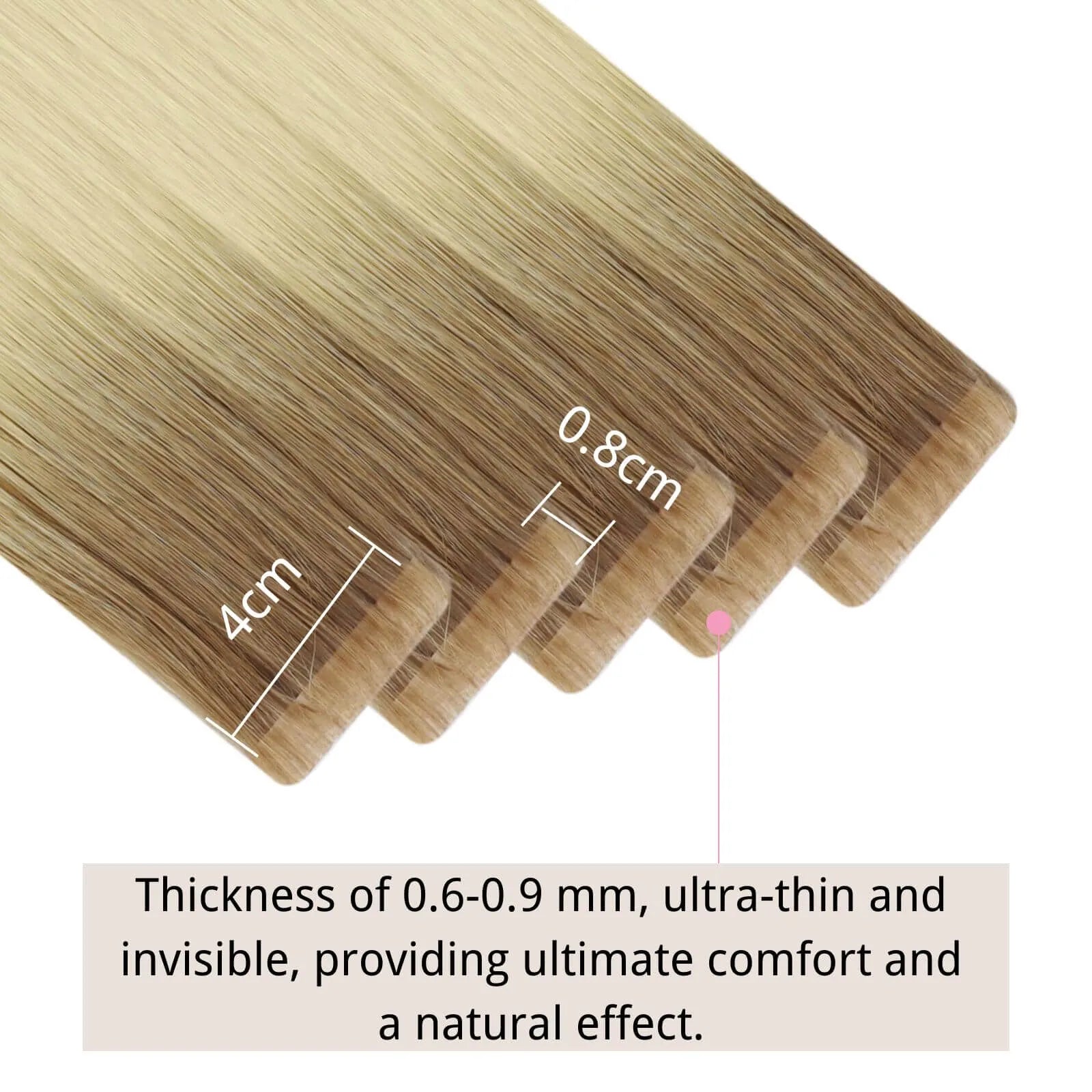 Best Quality Virgin Injection Tape Hair Extensions Golden Brown