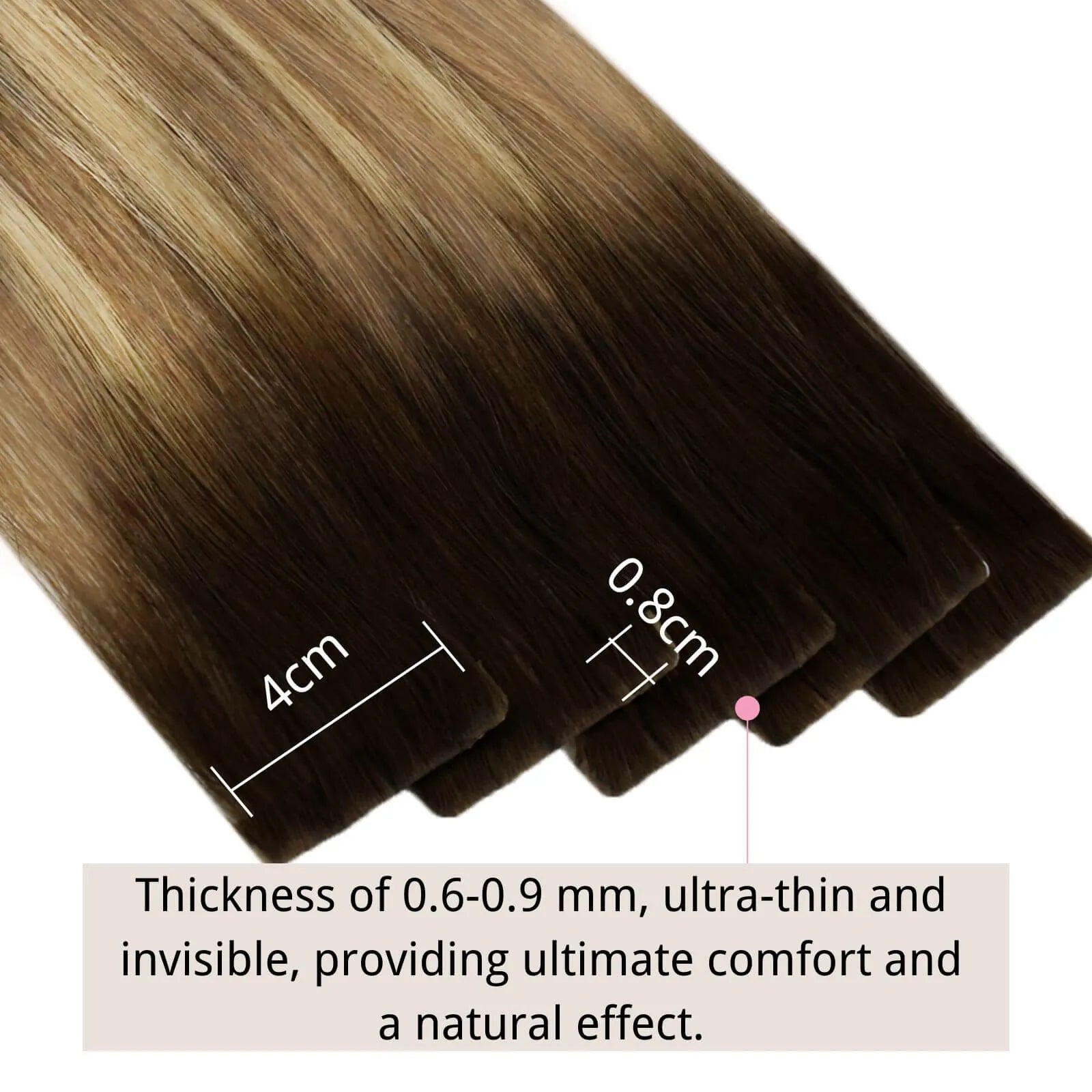 Best Seamless Tape Hair Extensions Virgin Injection Tape Bronde Brown Balayage 