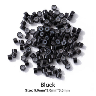 Micro Beads for I Tip  Nano Ring Hair extensions Black color
