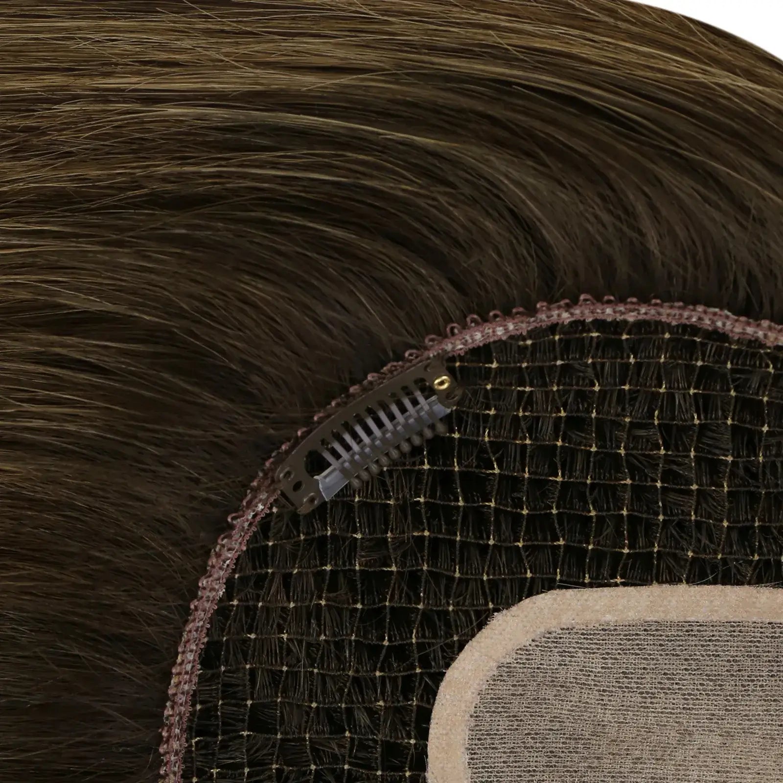 natural fishnet human hair topper for hir loss
