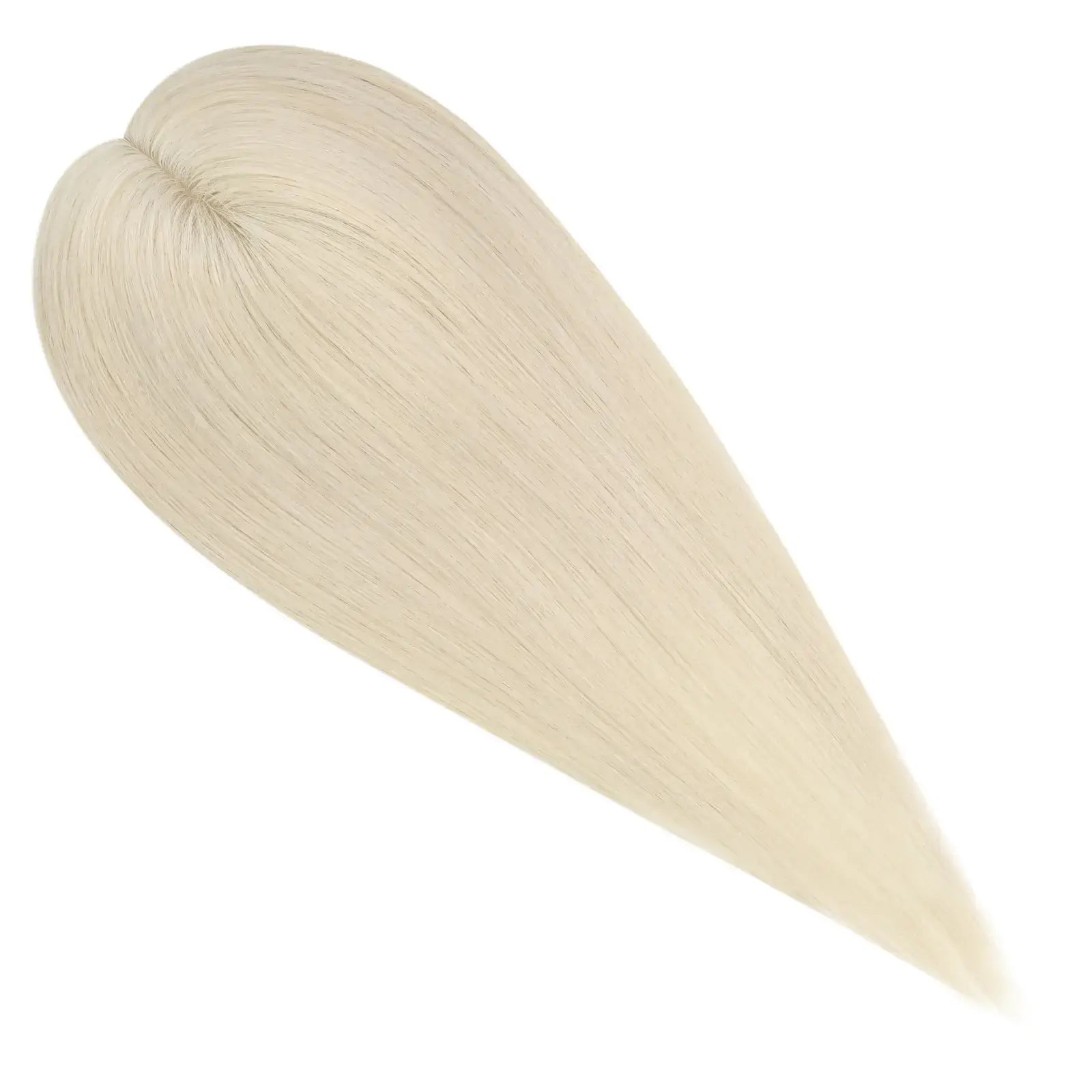 platinum blonde fishnet virgin hair topper