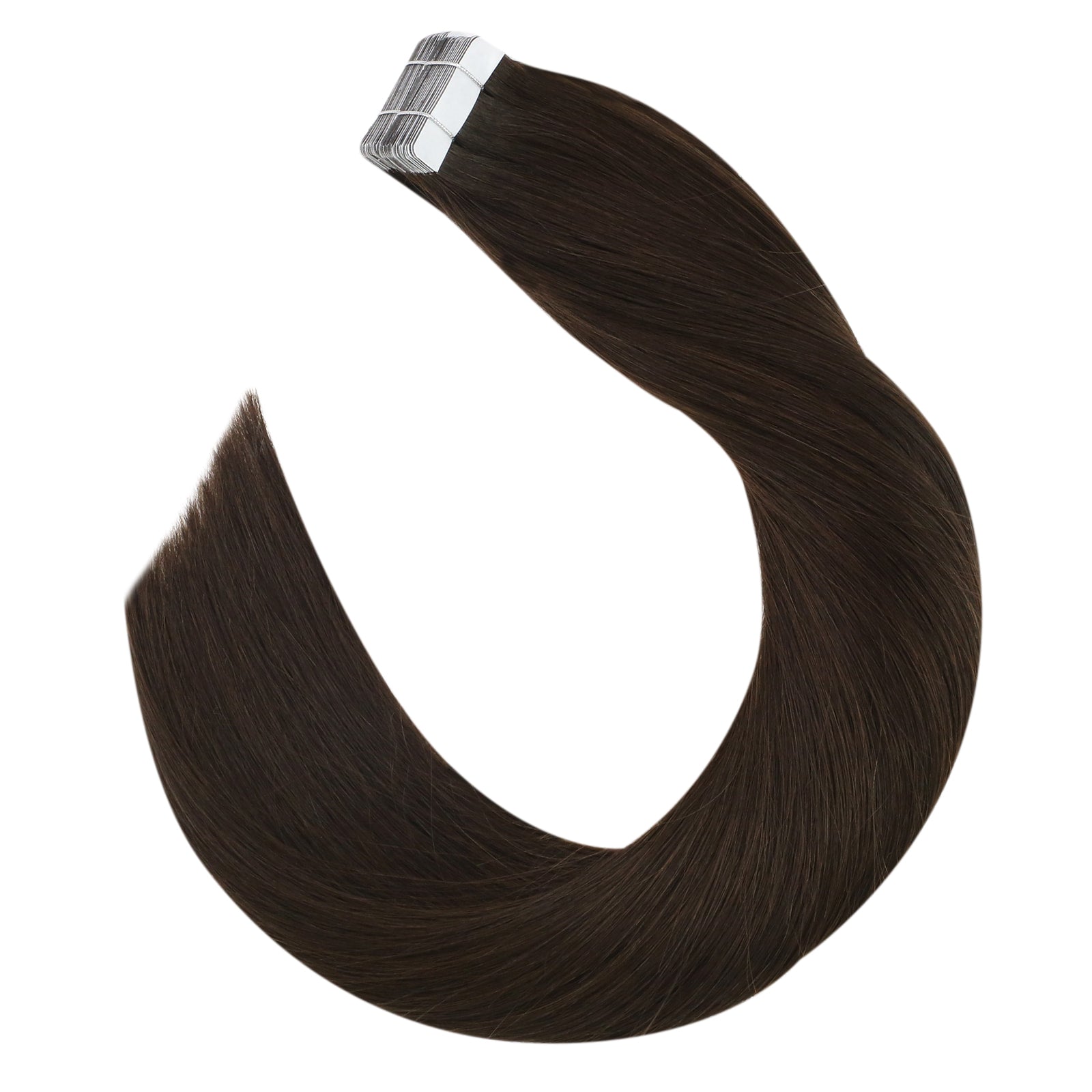 remy human hair extensions brown tape ins