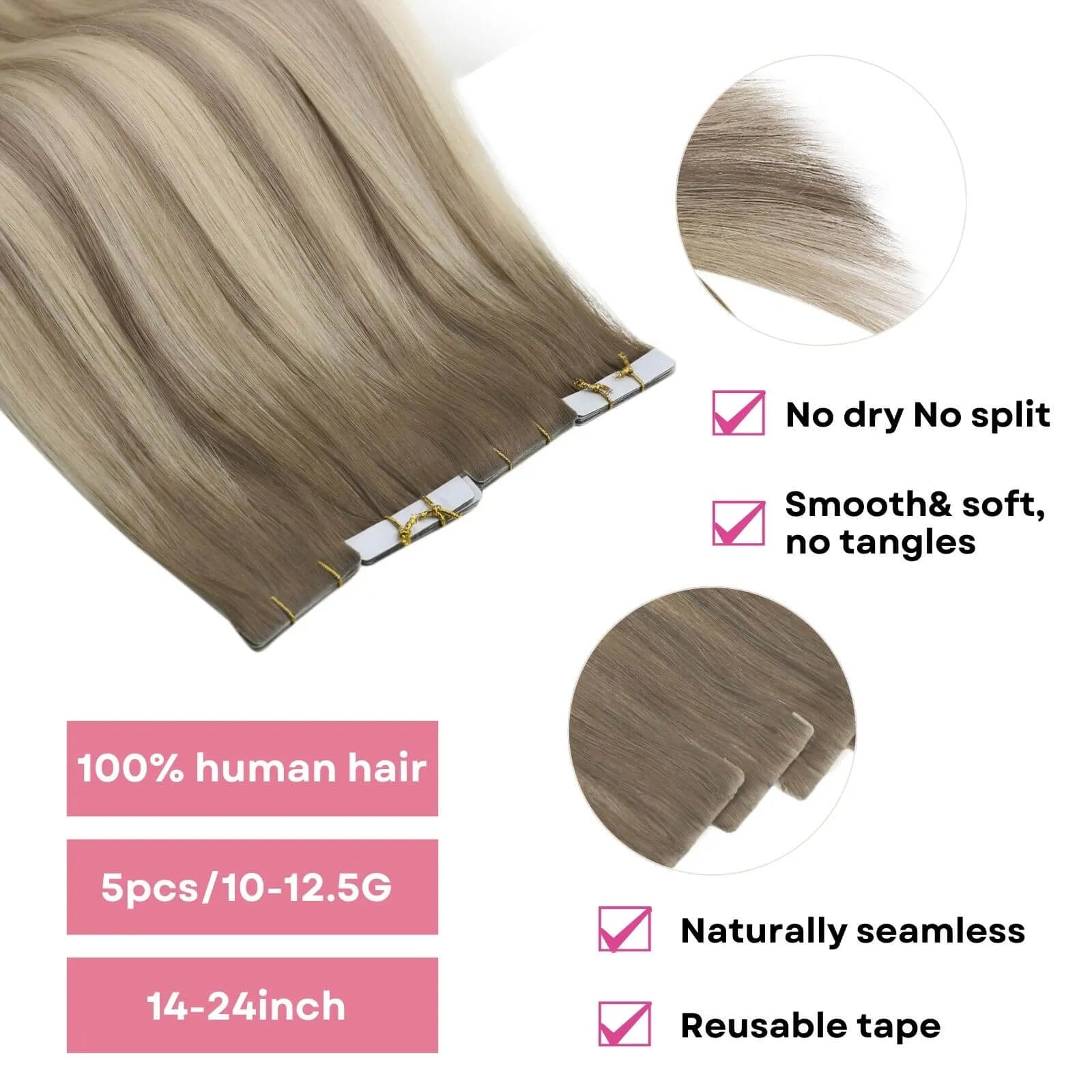 best injection tape ins soft human hair