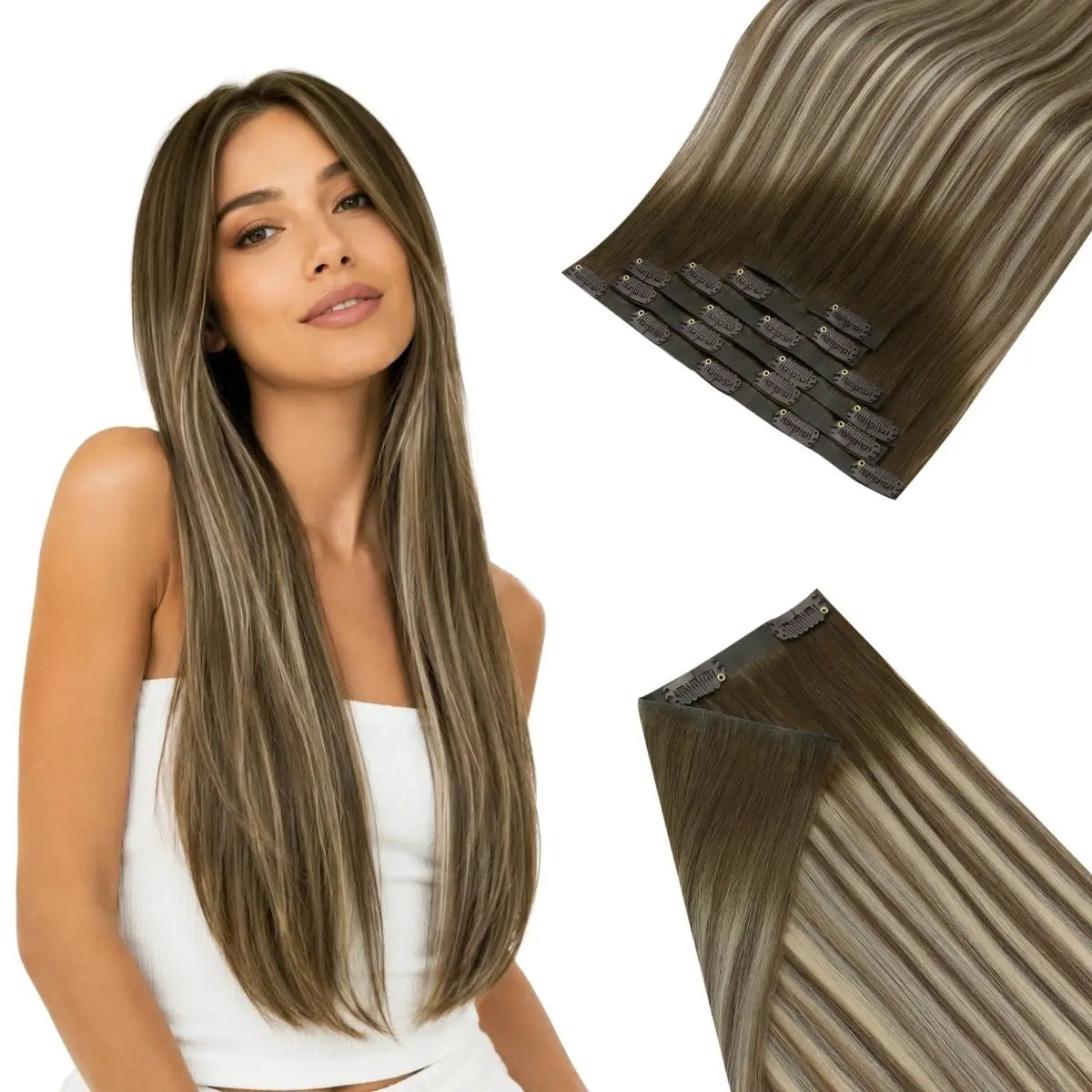 seamless clip in hair extensions,human hair clip in hair