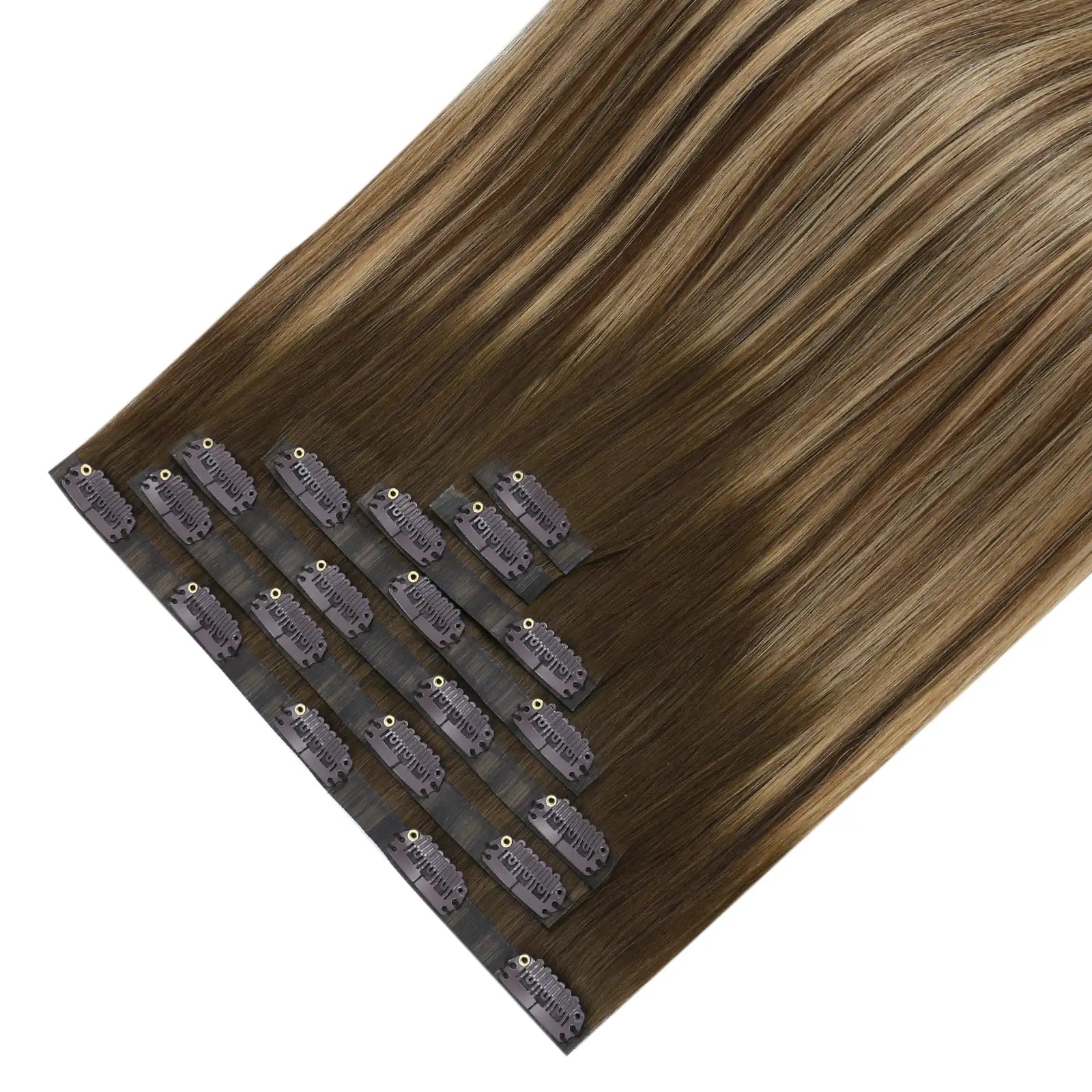 human hair clip in hair,seamless clip ins