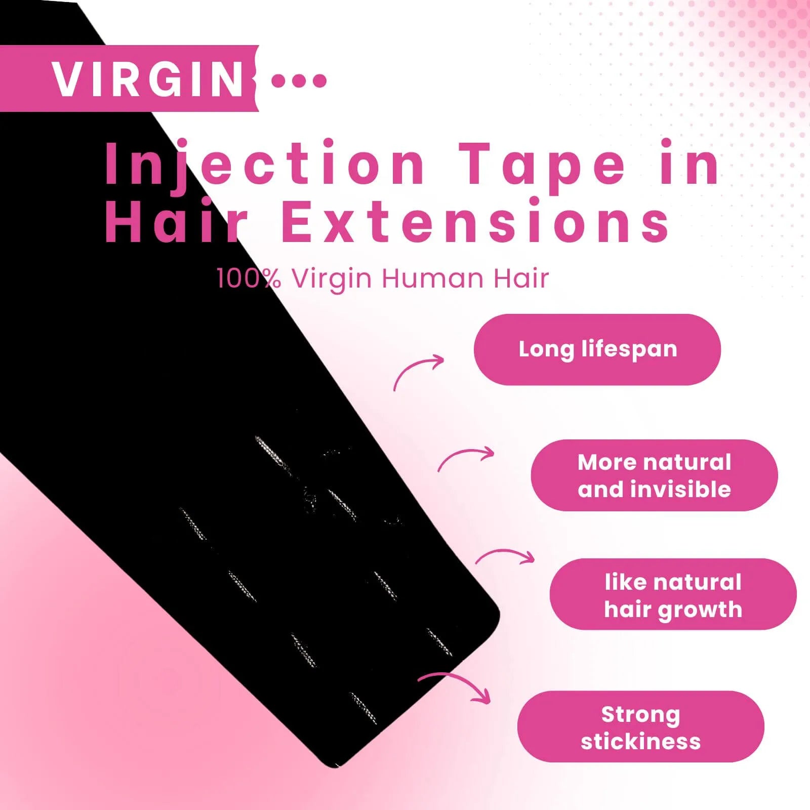 best invisible tape in extension virgin human hair