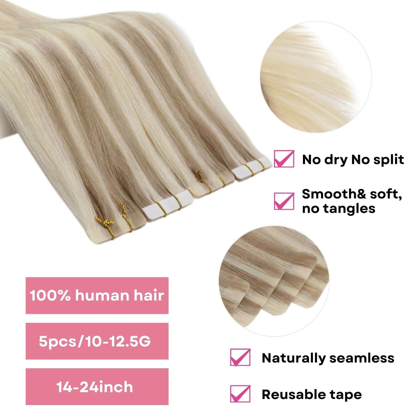 seamless injection tape hair extensions virgin human hair