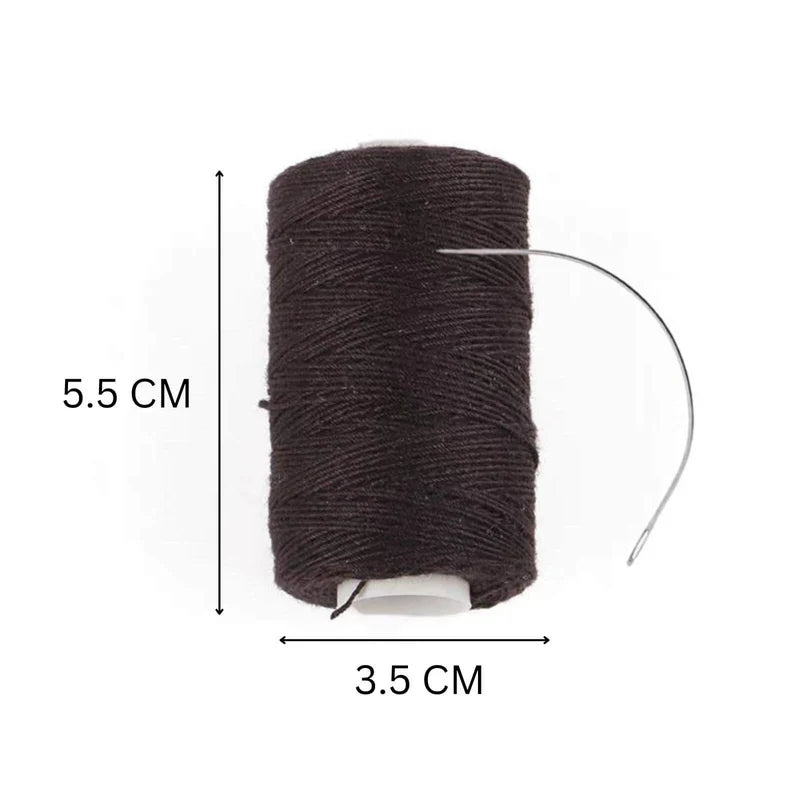 Hair Weft Sewing Thread & C-Type Weaving Needle Set for Extensions Installation