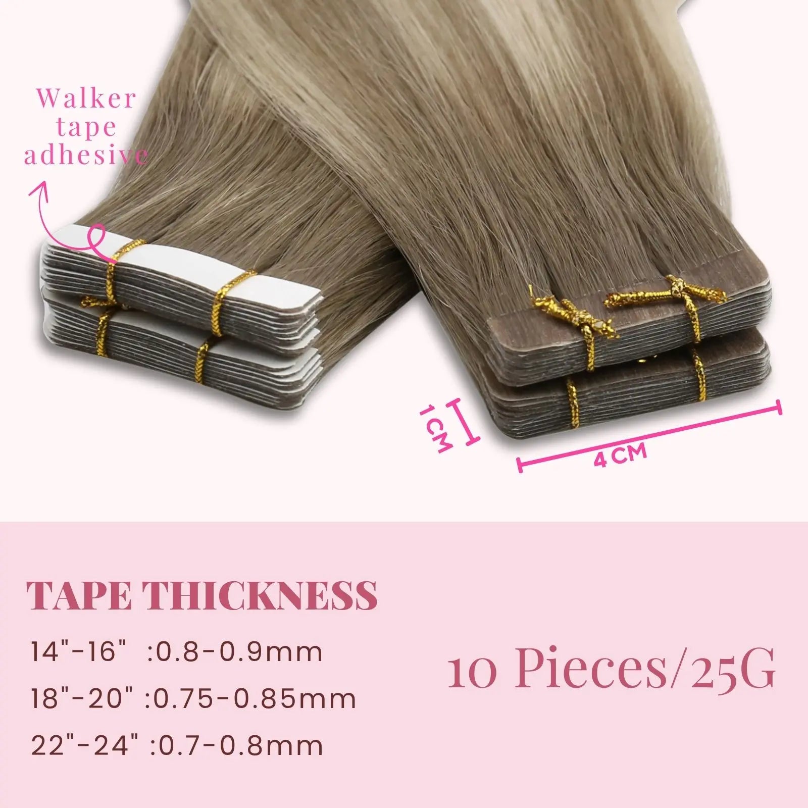 balayage ash blonde tape in hair extensions