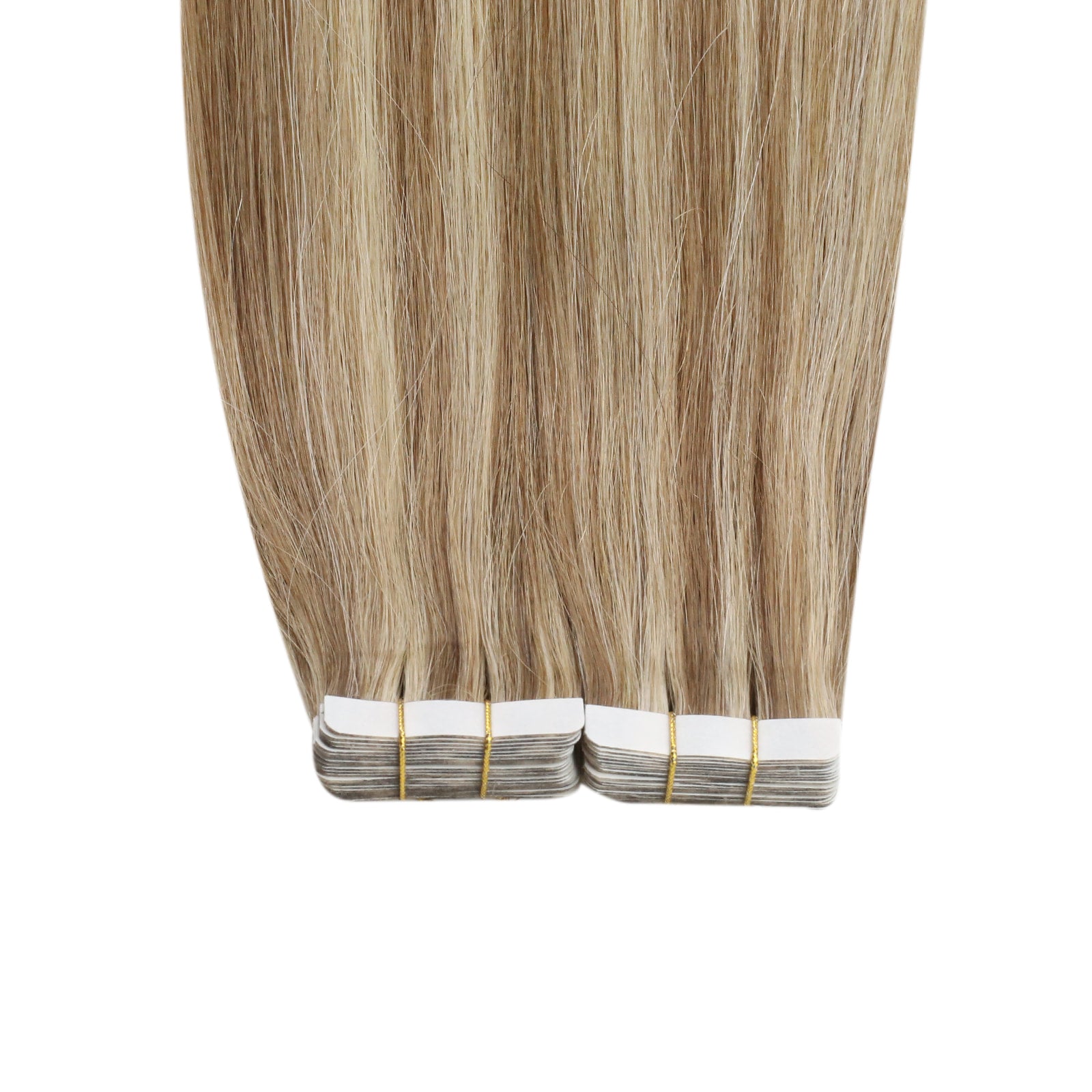 highlighted blonde remy tape ins