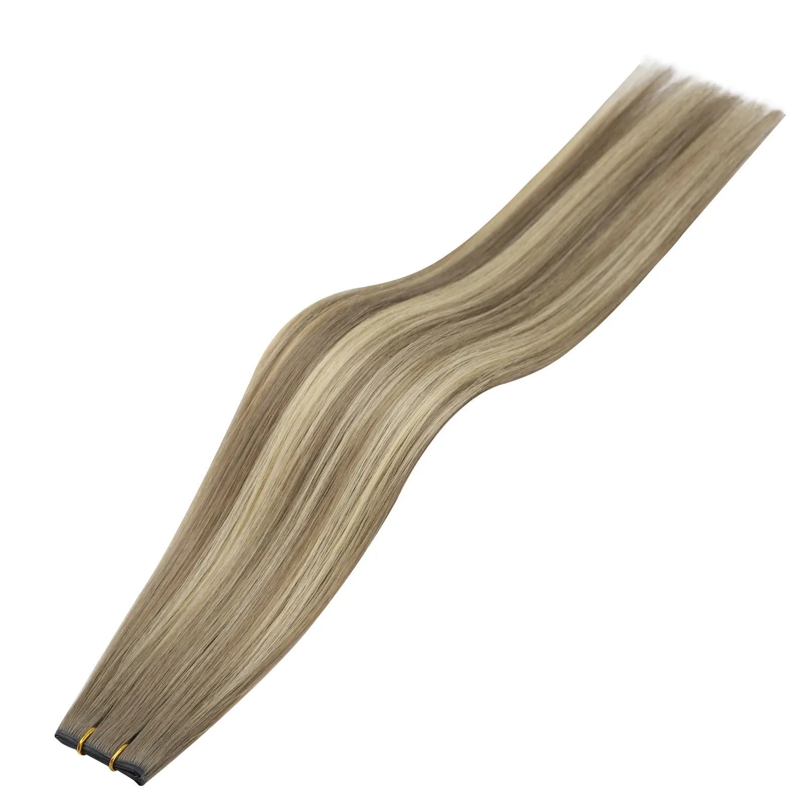 balayage blonde human hair extensions butterfly weft 