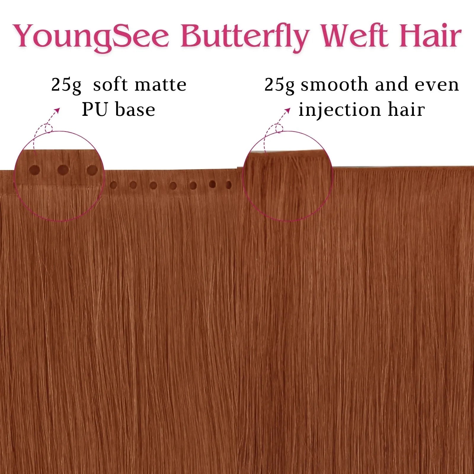 seamless butterfly weft hair extensions