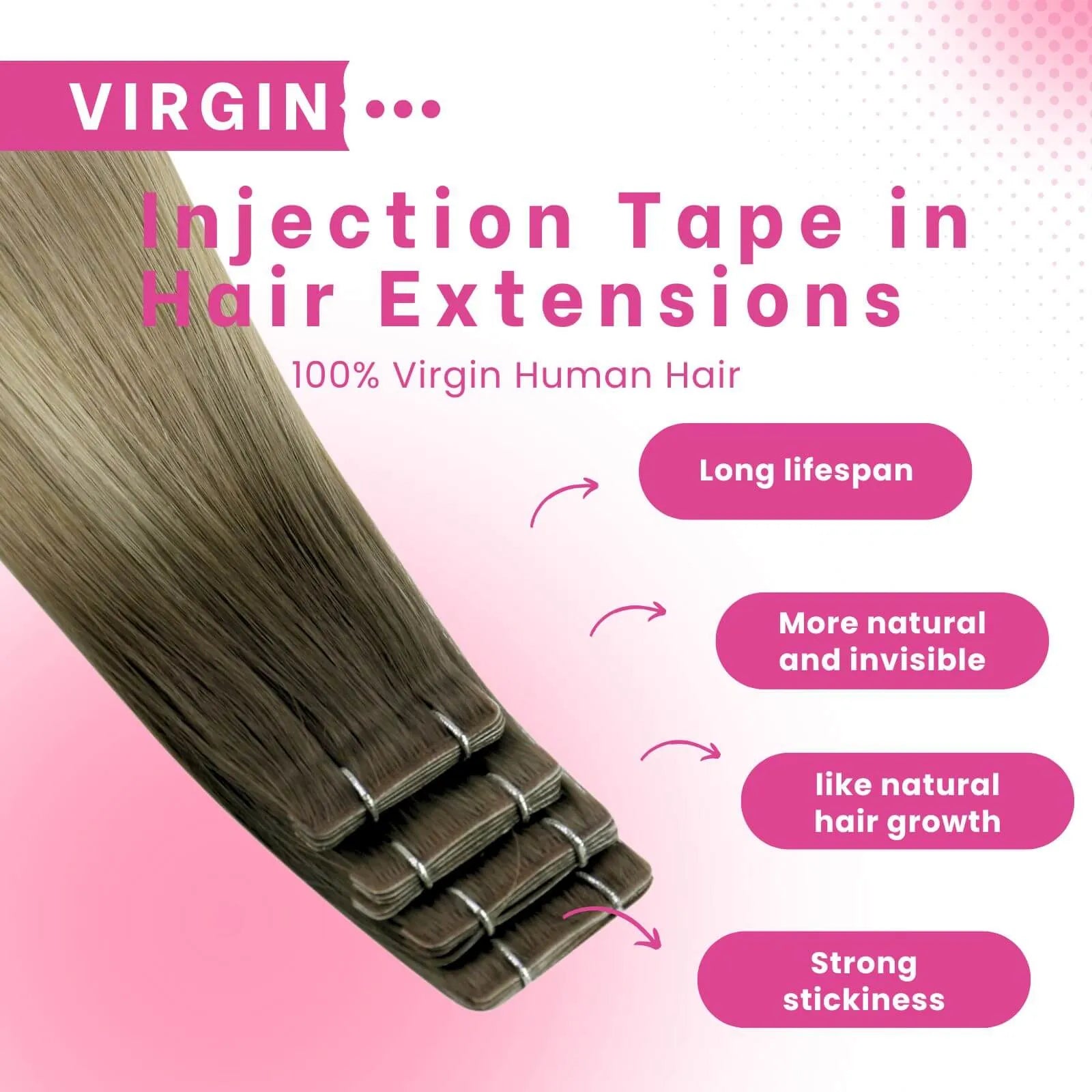 seamless tape in hair extensions virgin human hair