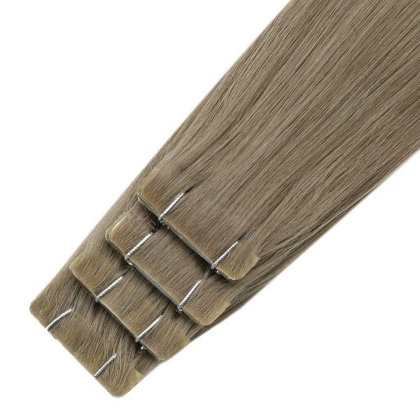 blonde tape in hair extensions