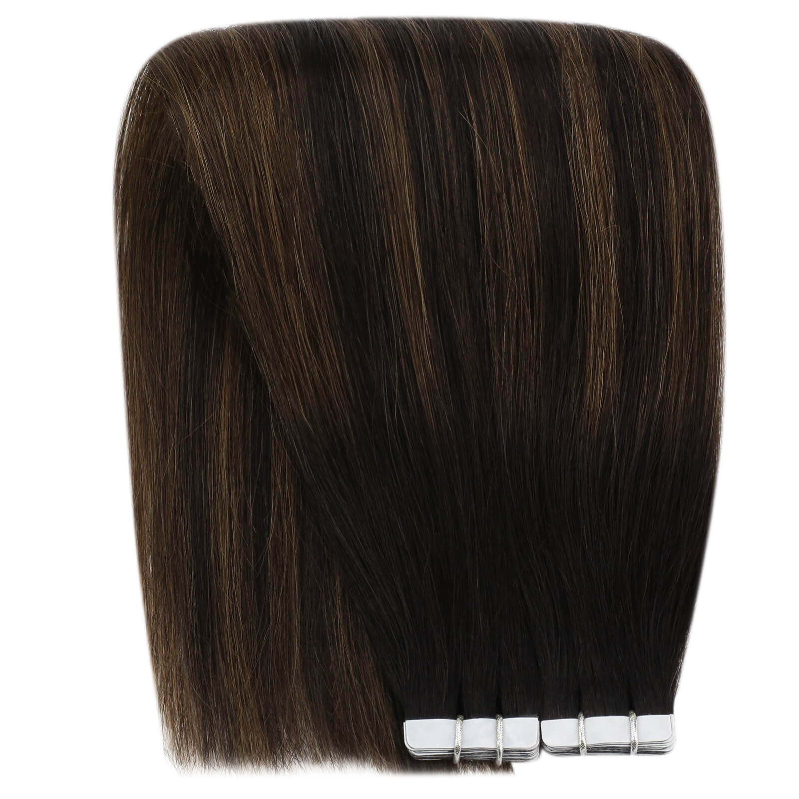 brown tape in hair extensions