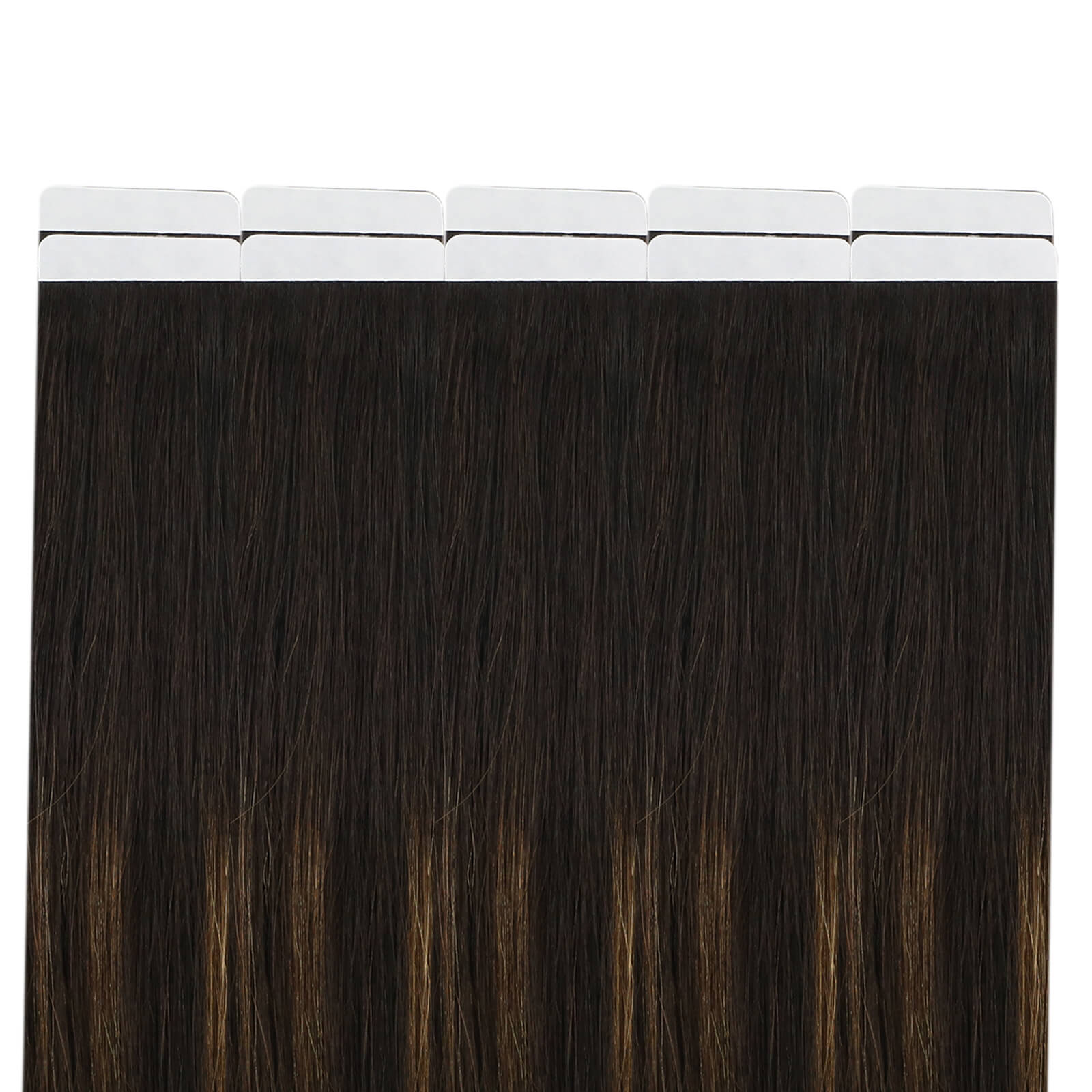 brown tape in hair extensions