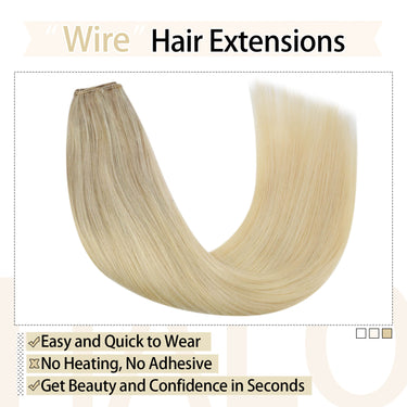 wire hair extensions human hair