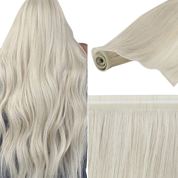 Hair Extensions Whitest Blonde