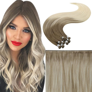  Real Hair Extensions Ombre Blonde