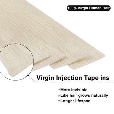 virgin tape in hair extensions blonde