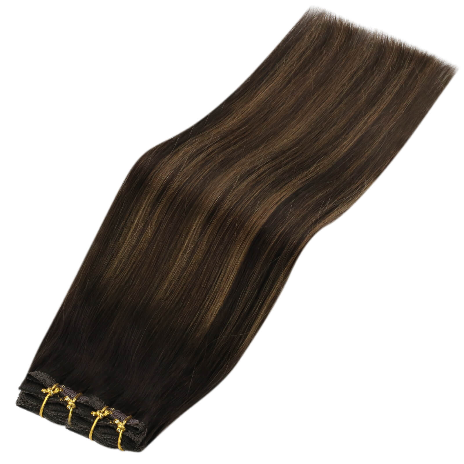 Clip In Human Hair Extensions Dark Color Best Clip In Extensions
