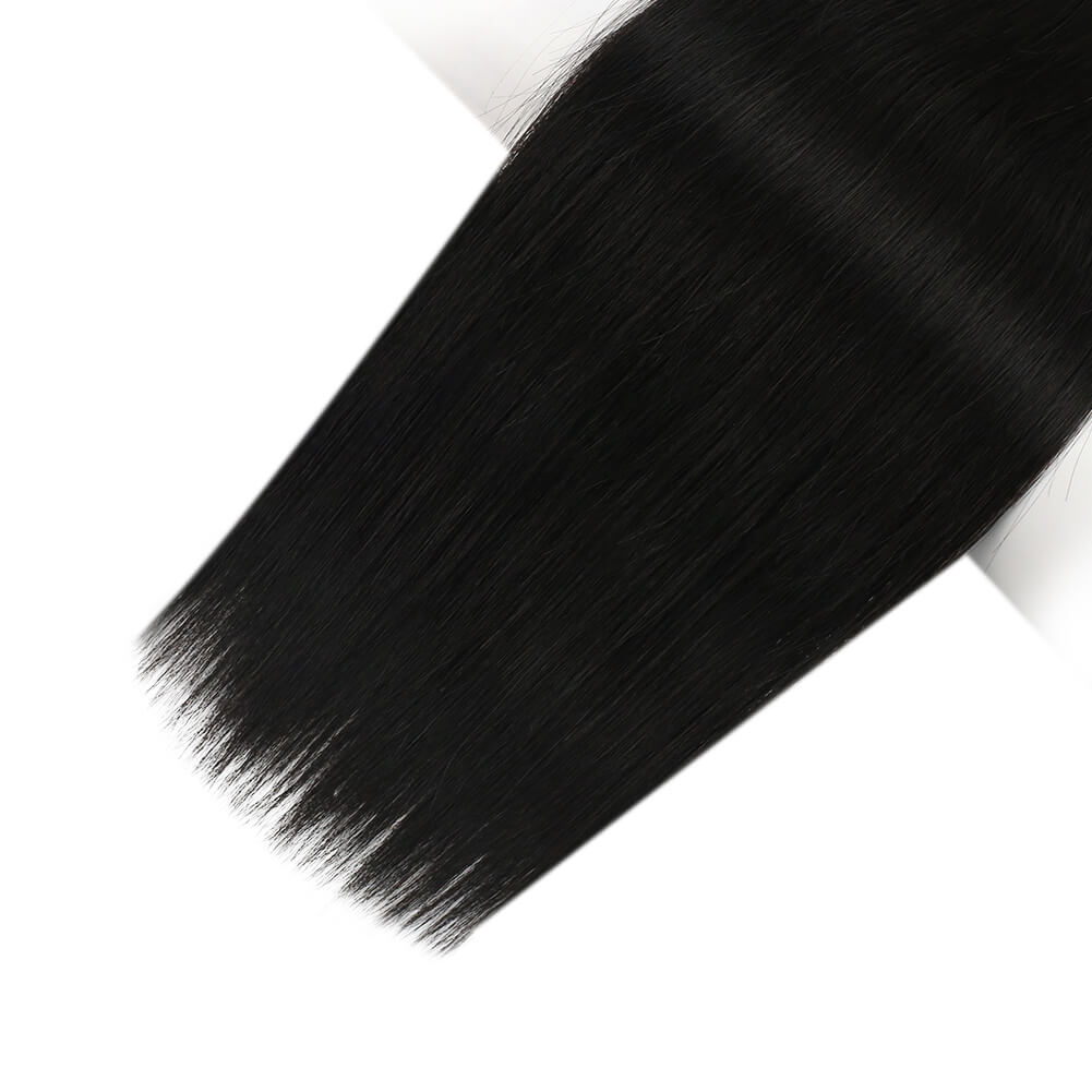 black hair weave straight