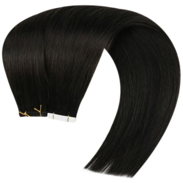 pure color virgin tape in hair extensions