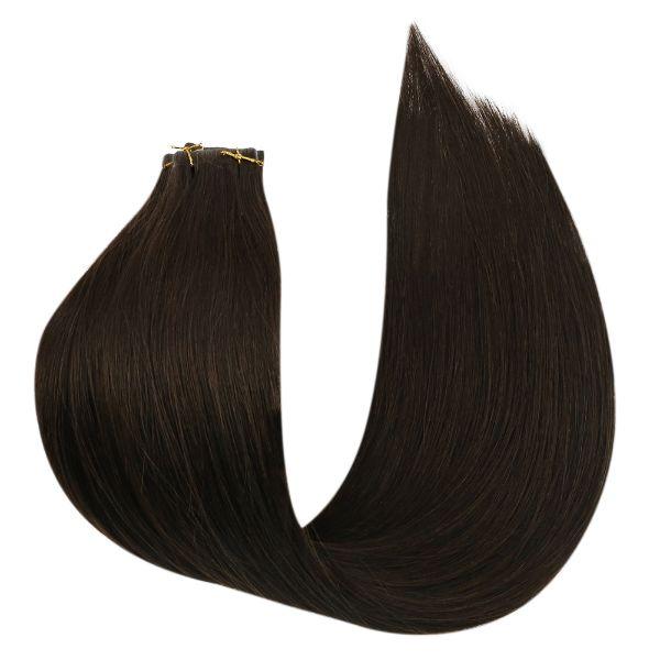 Tape in hair extensions human natural color