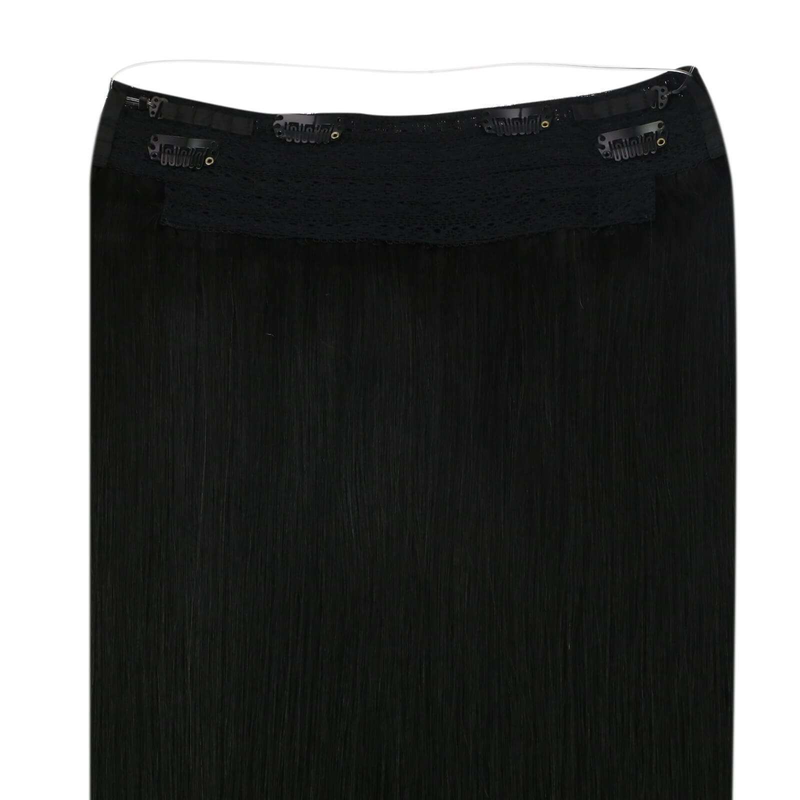 invisible wire hair extensions straight