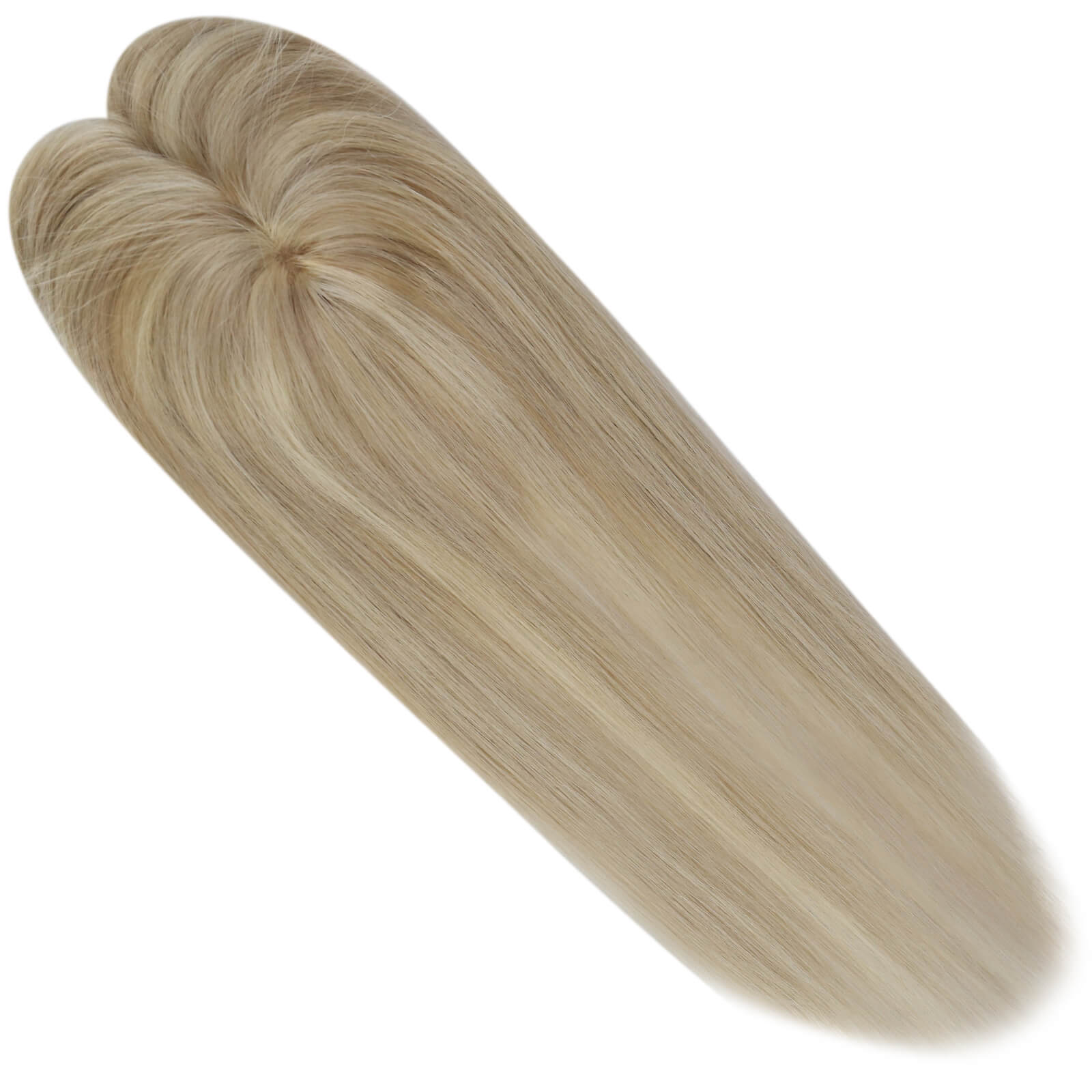 blonde topper with clips