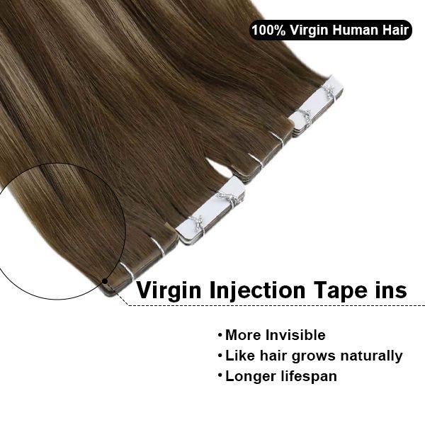balayage tape in hair extensions