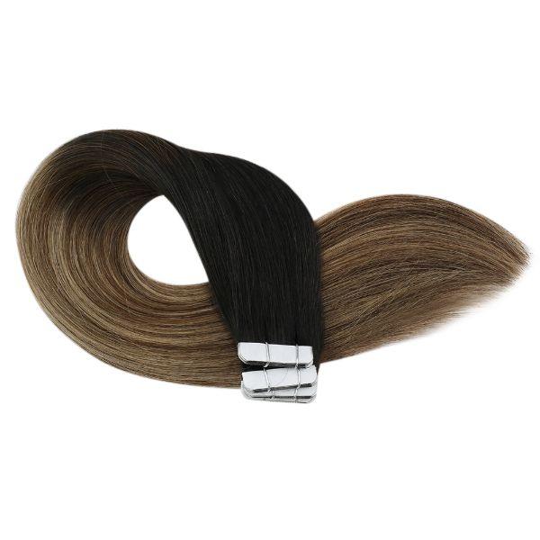 100% balayage human hair virgin tape in hair extensions