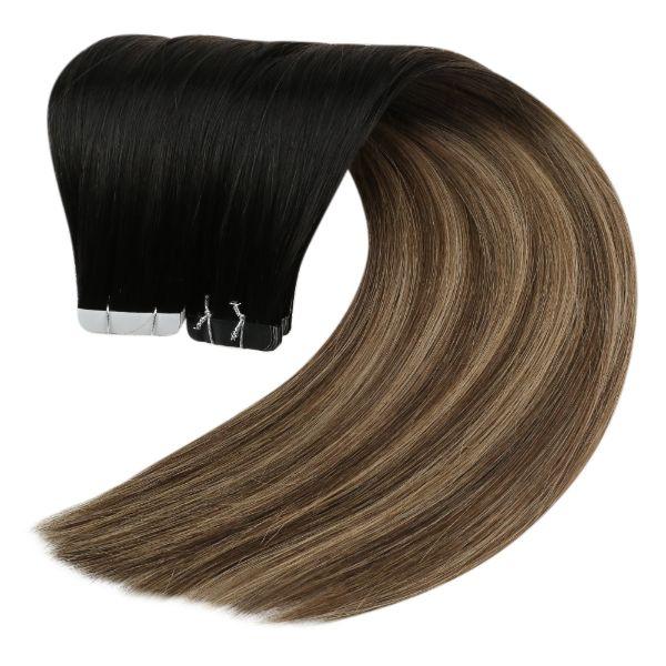 virgin hair tape in extensions black women