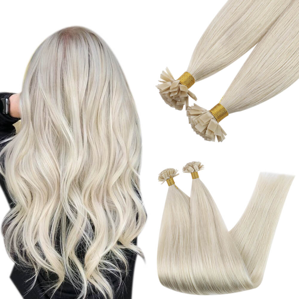 keratin flat tip hair extensions