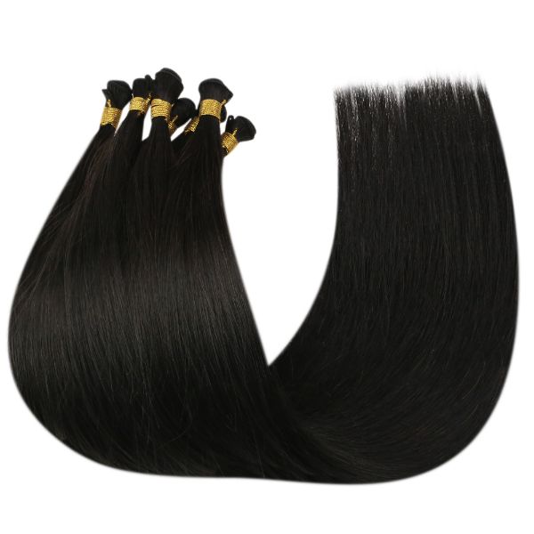 hand-tied weft natural black