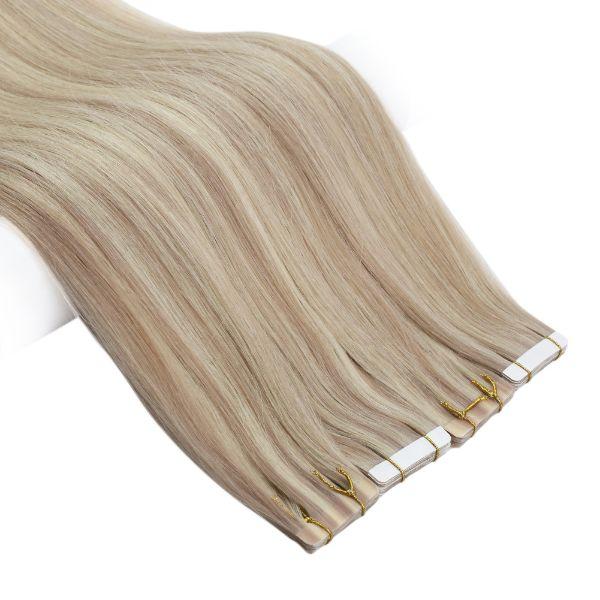 Ash Blonde real hair extensions